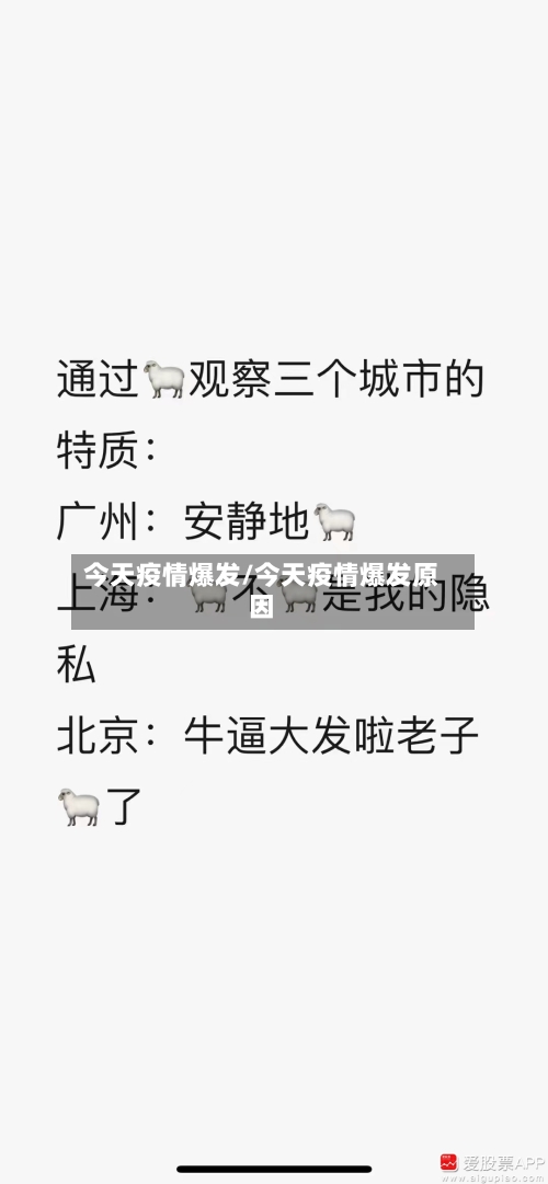 今天疫情爆发/今天疫情爆发原因