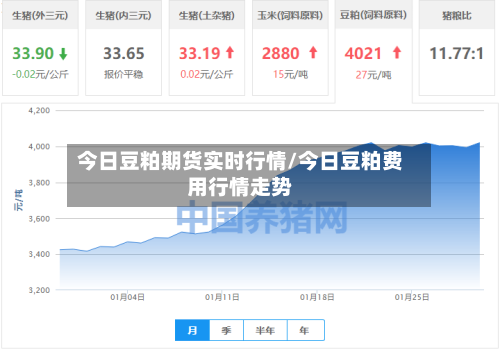 今日豆粕期货实时行情/今日豆粕费用行情走势