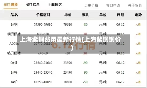 上海紫铜费用最新行情(上海紫铜铜价)-第2张图片
