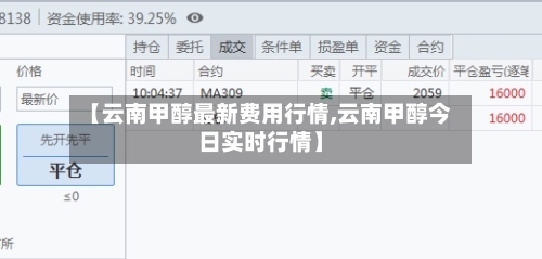 【云南甲醇最新费用行情,云南甲醇今日实时行情】