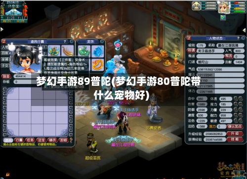 梦幻手游89普陀(梦幻手游80普陀带什么宠物好)-第2张图片