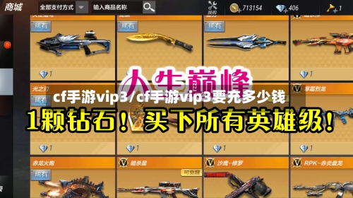 cf手游vip3/cf手游vip3要充多少钱-第3张图片