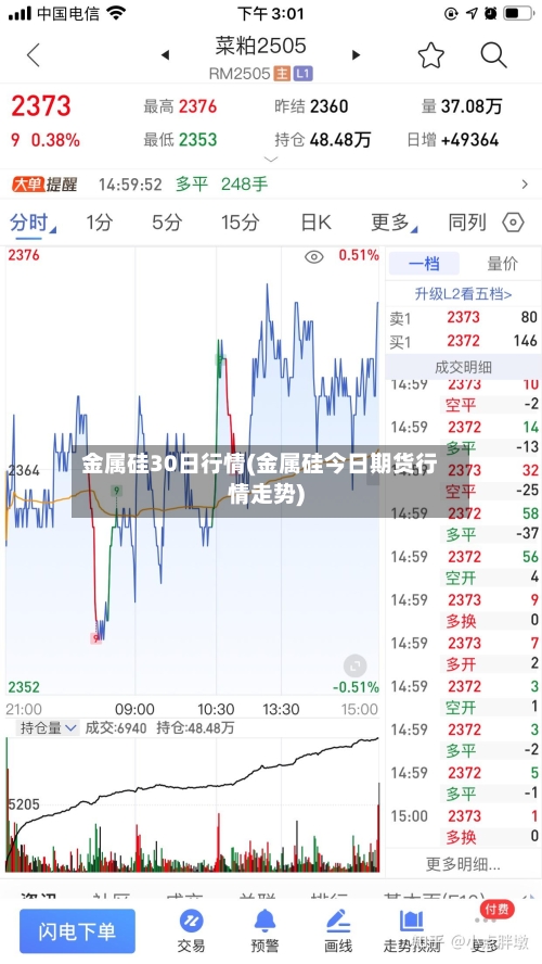 金属硅30日行情(金属硅今日期货行情走势)-第2张图片