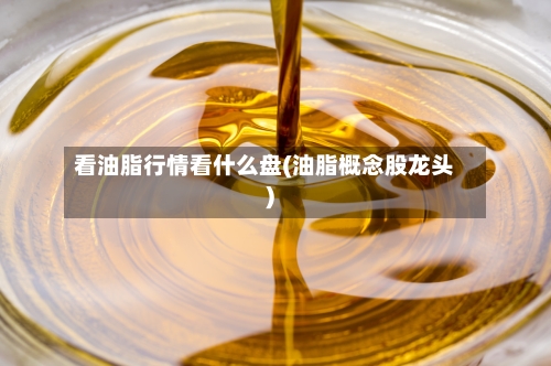 看油脂行情看什么盘(油脂概念股龙头)