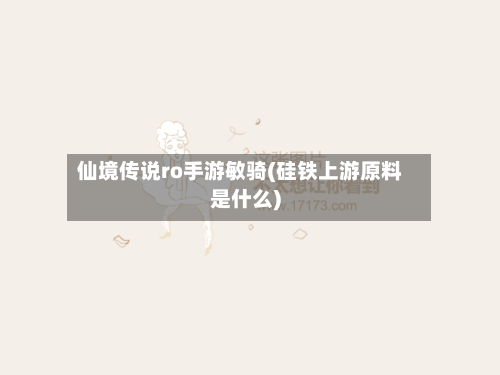 仙境传说ro手游敏骑(硅铁上游原料是什么)-第2张图片