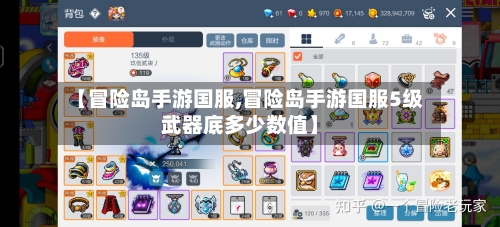 【冒险岛手游国服,冒险岛手游国服5级武器底多少数值】-第2张图片