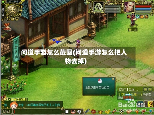 问道手游怎么截图(问道手游怎么把人物去掉)