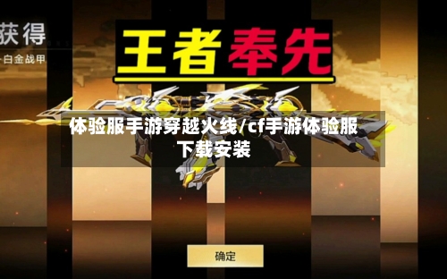 体验服手游穿越火线/cf手游体验服下载安装-第2张图片
