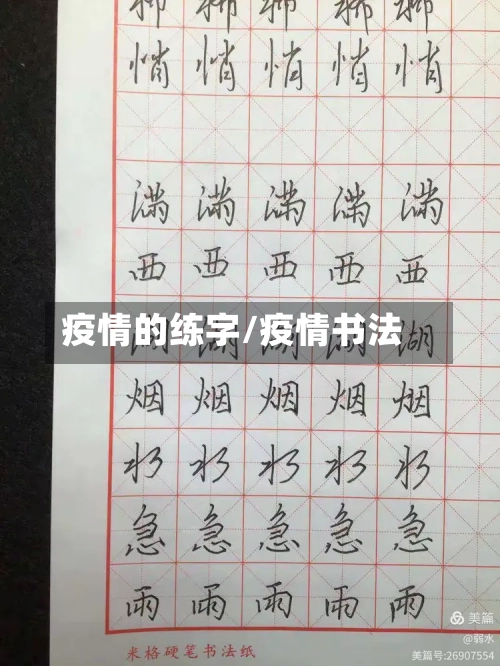 疫情的练字/疫情书法