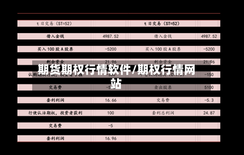 期货期权行情软件/期权行情网站