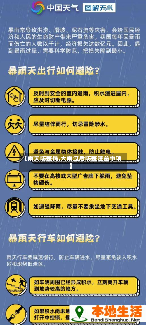 【雨天防疫情,大雨过后防疫注意事项】