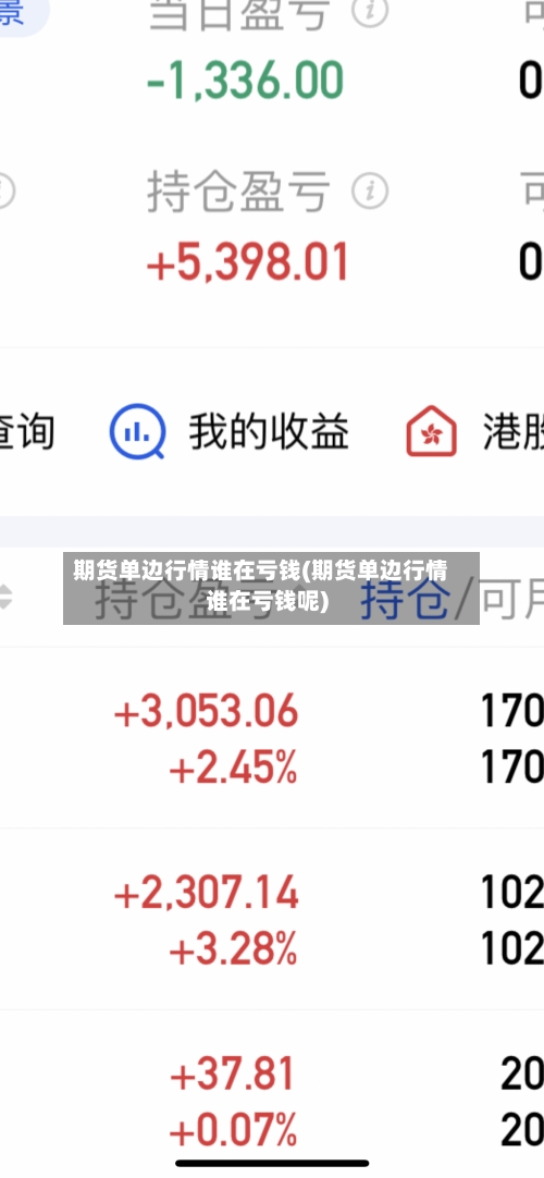 期货单边行情谁在亏钱(期货单边行情谁在亏钱呢)