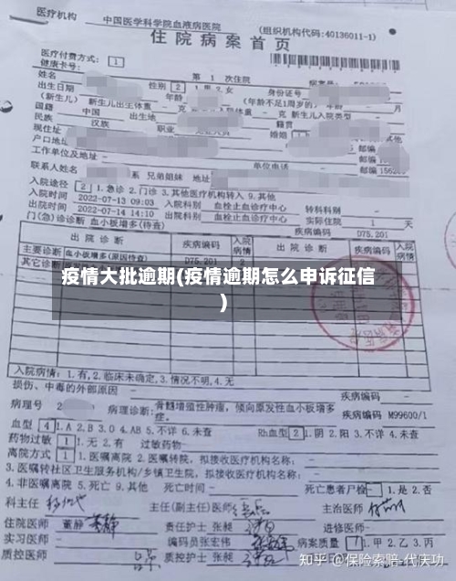 疫情大批逾期(疫情逾期怎么申诉征信)-第3张图片
