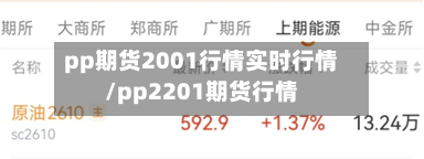 pp期货2001行情实时行情/pp2201期货行情
