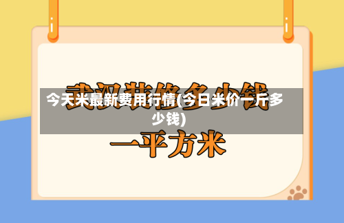 今天米最新费用行情(今日米价一斤多少钱)