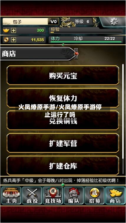 火凤燎原手游/火凤燎原手游停止运行了吗-第3张图片