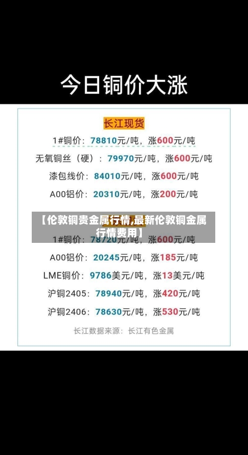【伦敦铜贵金属行情,最新伦敦铜金属行情费用】-第3张图片