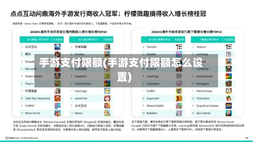 手游支付限额(手游支付限额怎么设置)-第3张图片