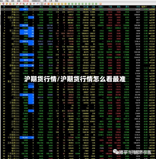 沪期货行情/沪期货行情怎么看最准