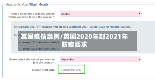 英国疫情条例/英国2020年到2021年防疫要求