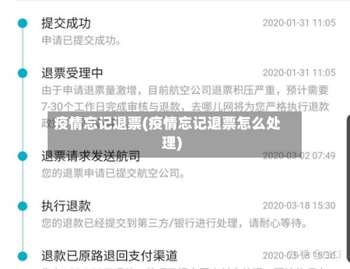 疫情忘记退票(疫情忘记退票怎么处理)-第3张图片
