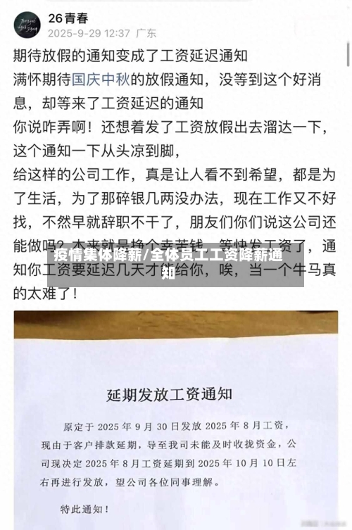 疫情集体降薪/全体员工工资降薪通知-第3张图片