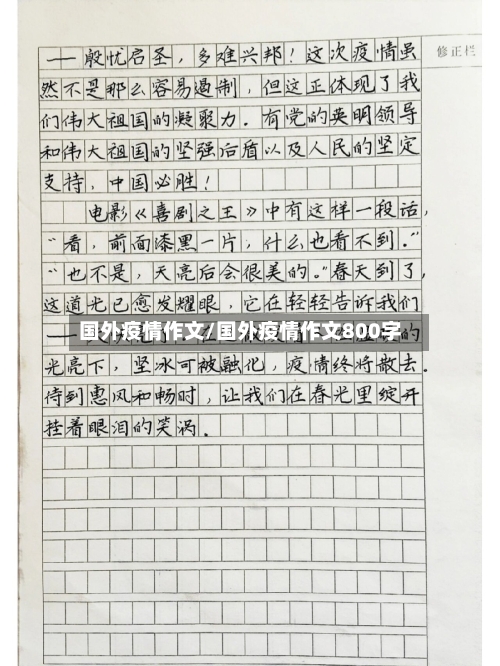 国外疫情作文/国外疫情作文800字-第2张图片