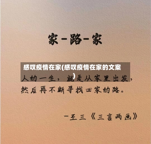 感叹疫情在家(感叹疫情在家的文案)-第2张图片