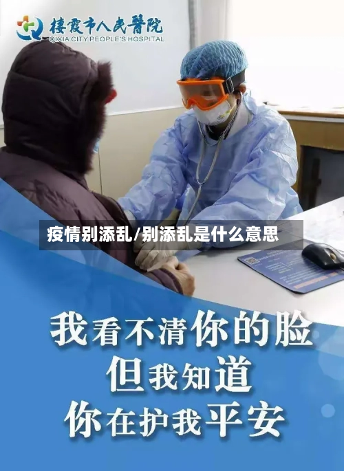 疫情别添乱/别添乱是什么意思