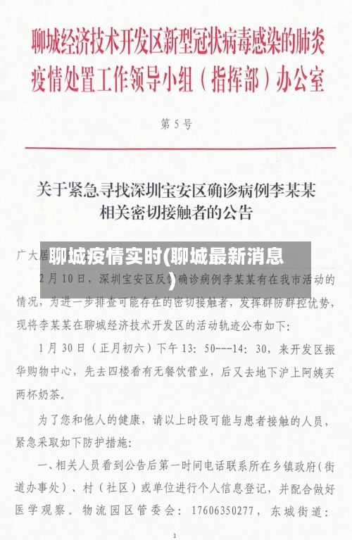 聊城疫情实时(聊城最新消息)-第3张图片