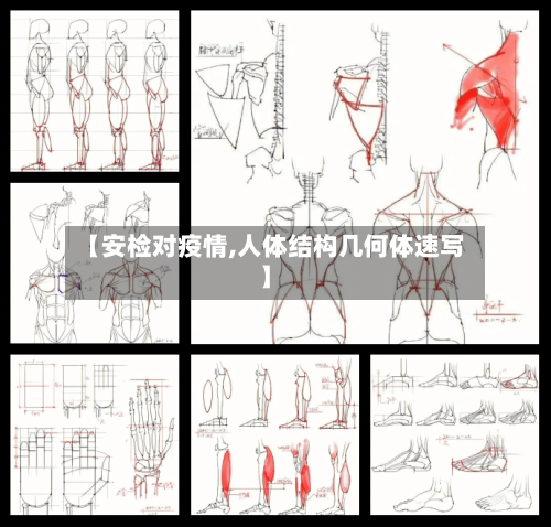 【安检对疫情,人体结构几何体速写】-第2张图片