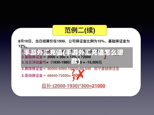 手游外汇充值(手游外汇充值怎么退款)-第3张图片