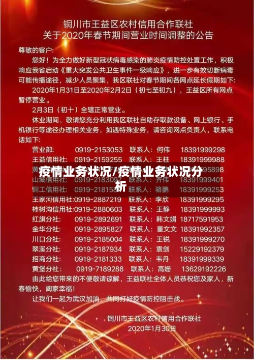疫情业务状况/疫情业务状况分析