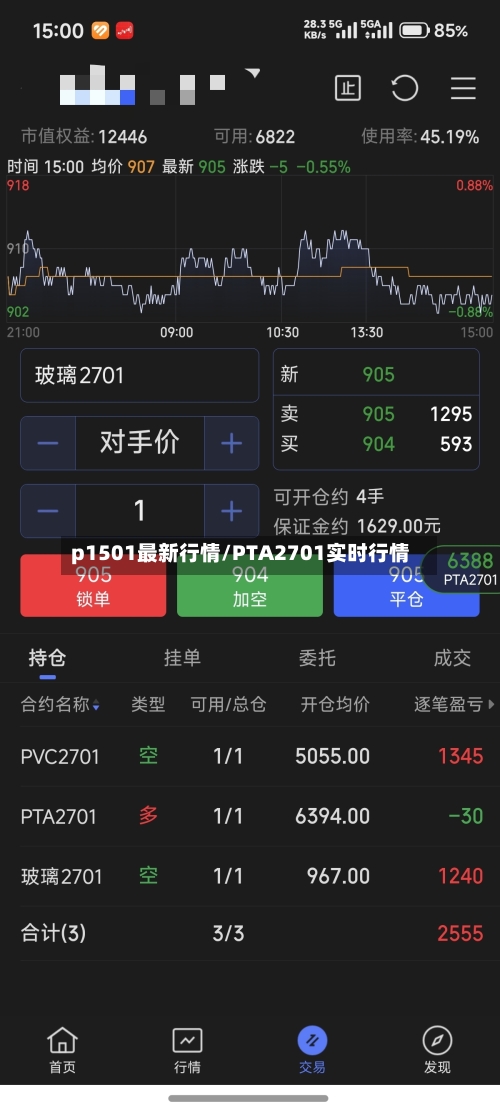 p1501最新行情/PTA2701实时行情