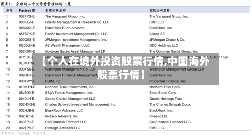 【个人在境外投资股票行情,中国海外股票行情】