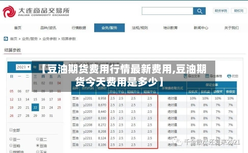 【豆油期货费用行情最新费用,豆油期货今天费用是多少】-第2张图片