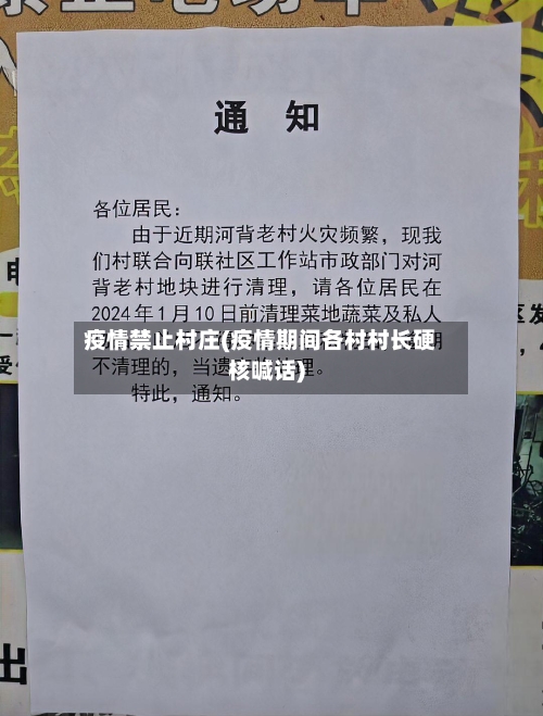 疫情禁止村庄(疫情期间各村村长硬核喊话)