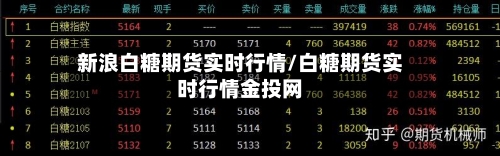 新浪白糖期货实时行情/白糖期货实时行情金投网
