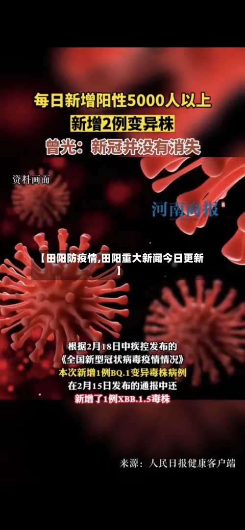 【田阳防疫情,田阳重大新闻今日更新】-第2张图片