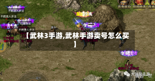 【武林3手游,武林手游卖号怎么买】-第3张图片