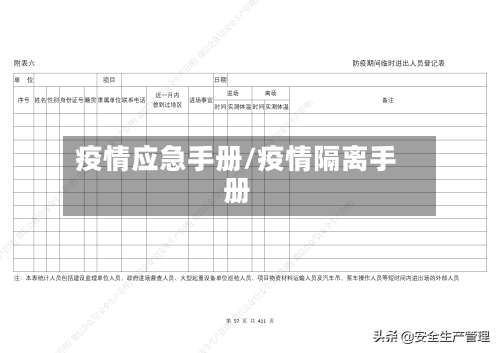 疫情应急手册/疫情隔离手册-第2张图片