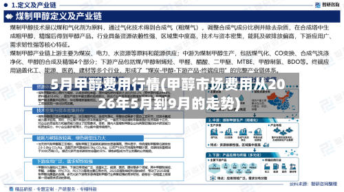 5月甲醇费用行情(甲醇市场费用从2026年5月到9月的走势)