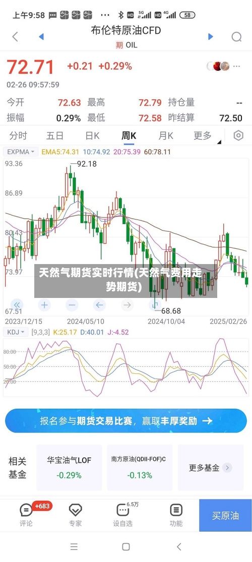 天然气期货实时行情(天然气费用走势期货)