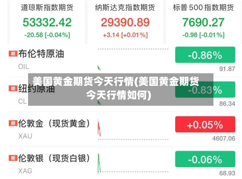 美国黄金期货今天行情(美国黄金期货今天行情如何)-第2张图片