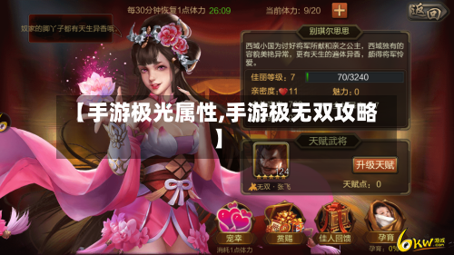 【手游极光属性,手游极无双攻略】-第2张图片