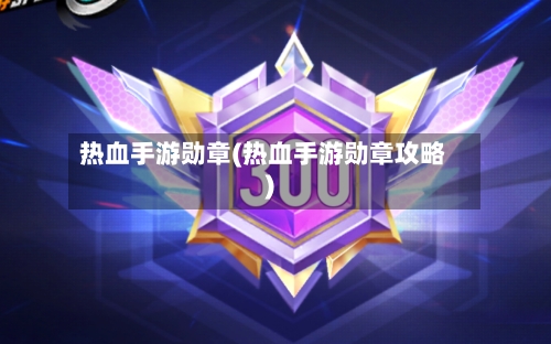热血手游勋章(热血手游勋章攻略)-第3张图片