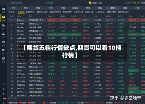 【期货五档行情缺点,期货可以看10档行情】