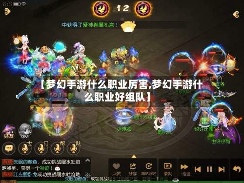 【梦幻手游什么职业厉害,梦幻手游什么职业好组队】
