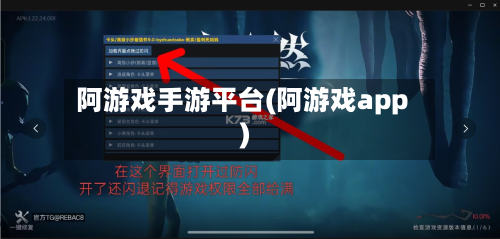 阿游戏手游平台(阿游戏app)