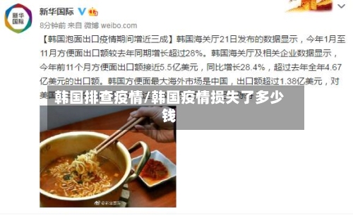 韩国排查疫情/韩国疫情损失了多少钱-第2张图片